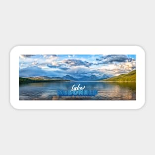 Lake McDonald Glacier National Park Sticker